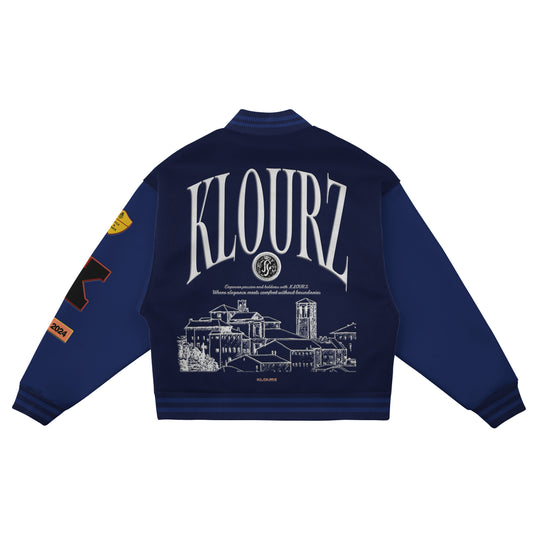 Klourz Luxe Varsity- Navy Blue